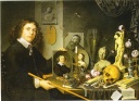 1651-Bailly-autoportrait-avec-symboles-de-vanite