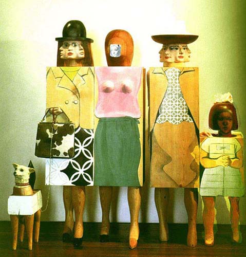 1964-mariso-escobar-femmes-et-chien-technique-mixte